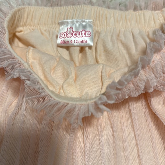 Peachy pink tulle skirt | 9-12 mths - Picture 2 of 5